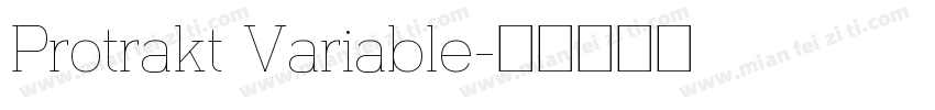 Protrakt Variable字体转换
